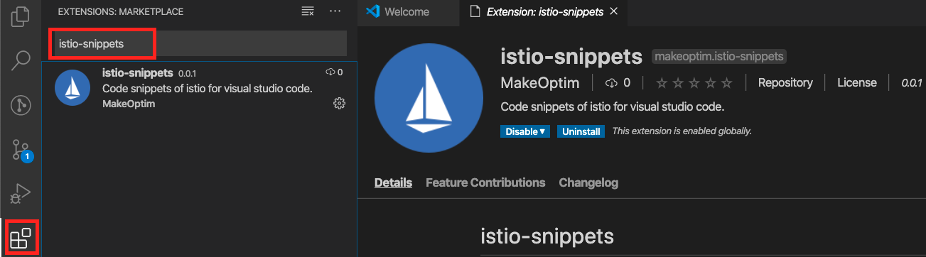 istio-snippets